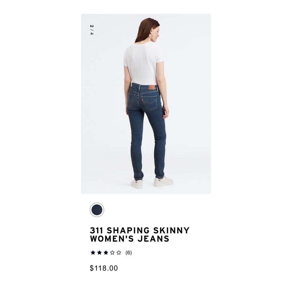 Levi’s 311 brand new with tag purchased $118+tax